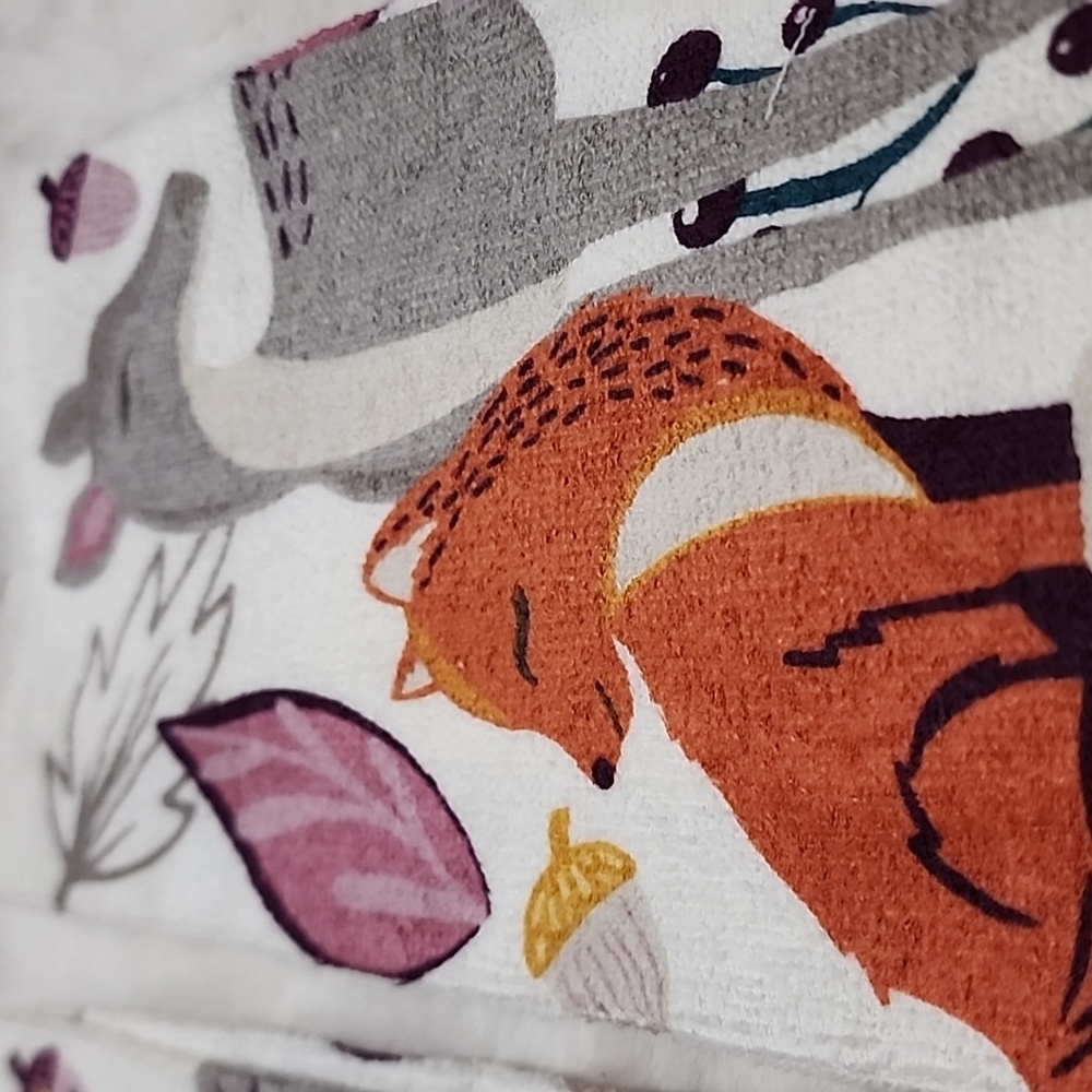 Animal Print Bath Towels - Cream and Multicolor - Picture 3 of 5